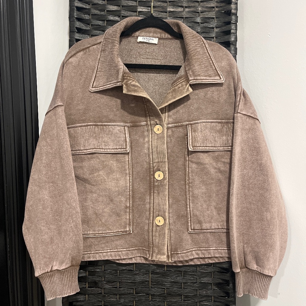 Fleece Button Down